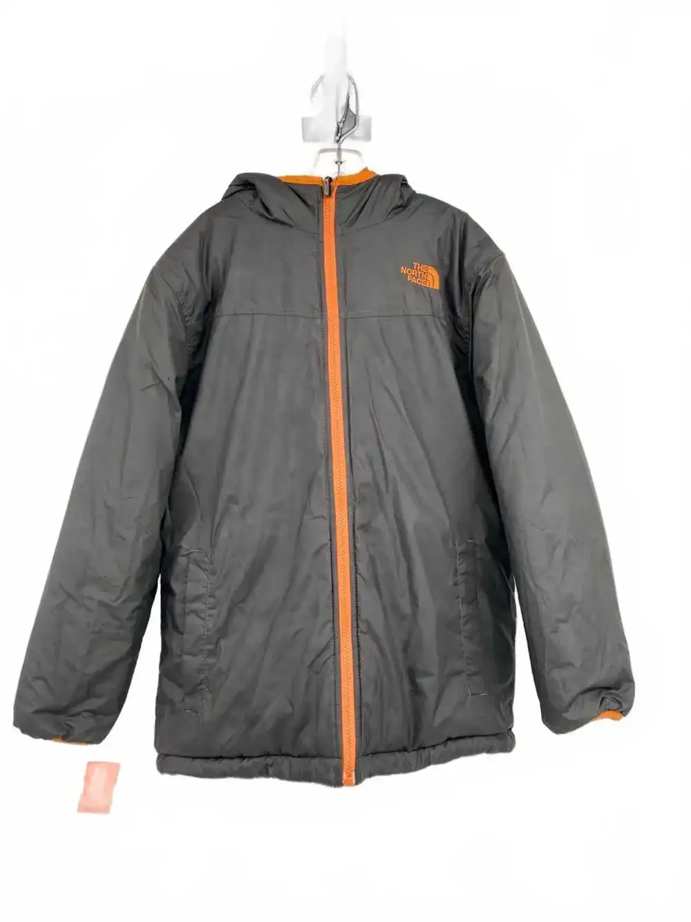 The North Face Reversible Puffer Jacket Boys 10 | Black/Green Camouflage
